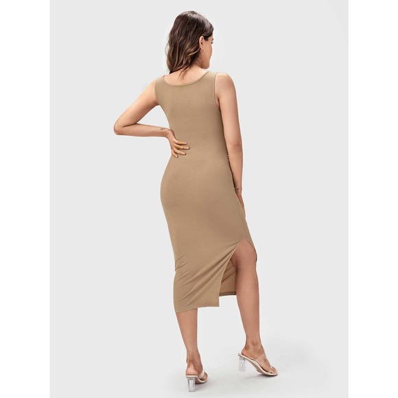 BASICS Maternity Split Tank Dress - Picture 9 of 11